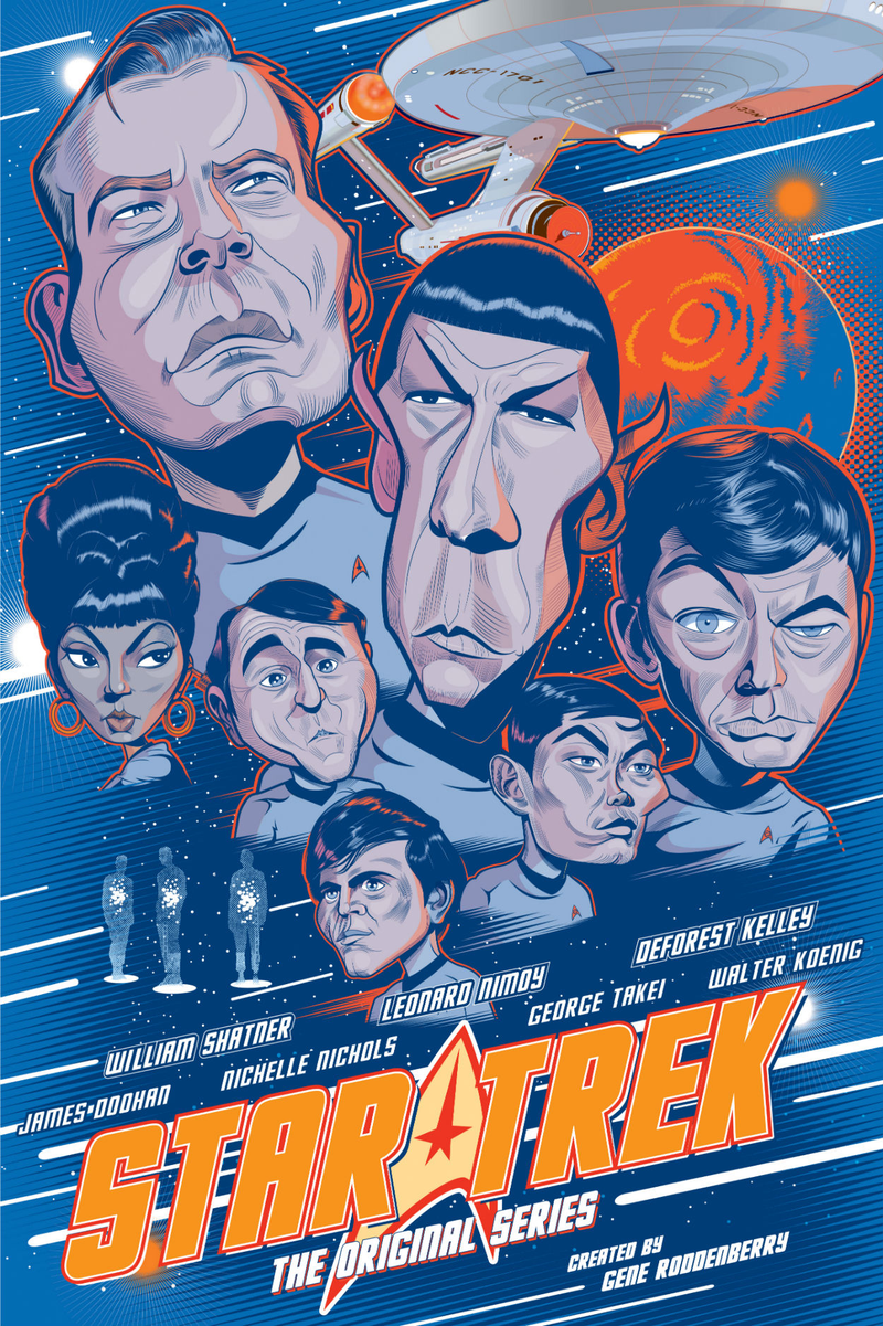 Illustration for article titled These Caricatures Of Sci-Fi Icons Are Absolutely Perfect